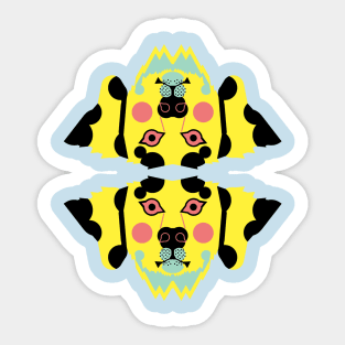 Dalmatian Dog Face, Original Sticker